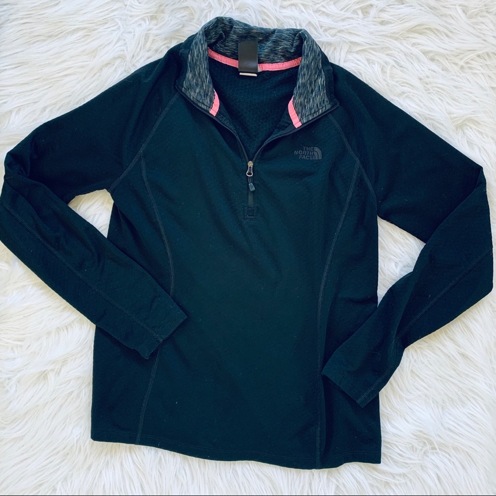 North Face Black Base Layer Half Zip Sweater Top - image 6